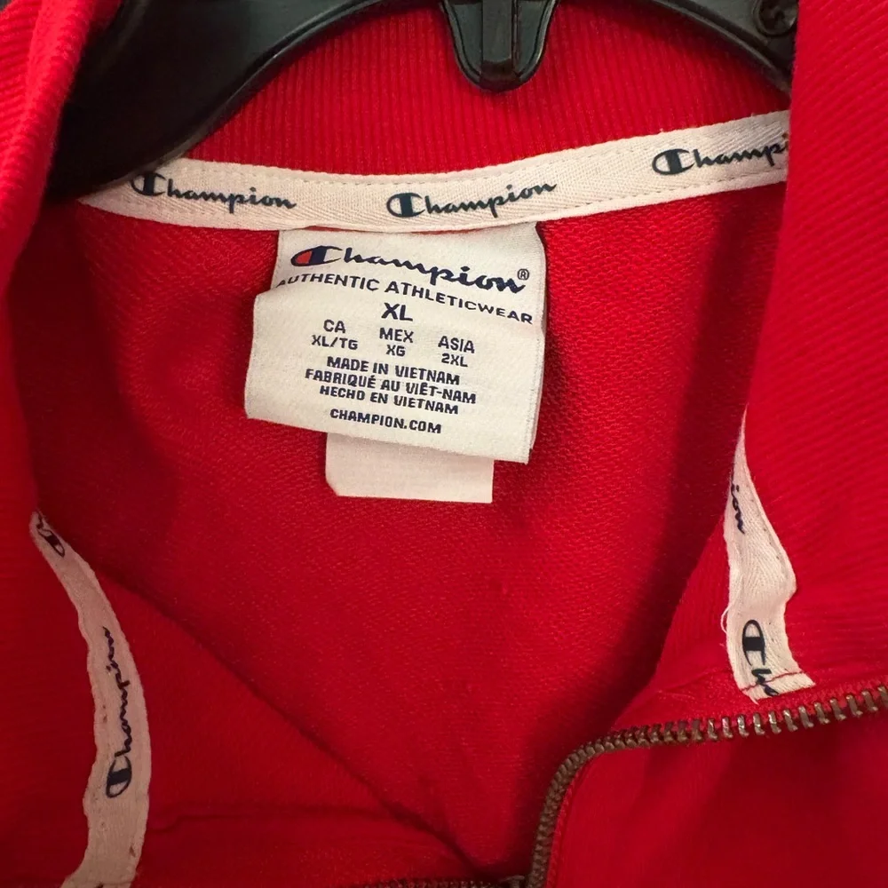 Champion Red Athletic Quarter-Zip Pullover - Picture 2 of 3